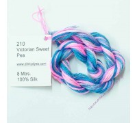 Шёлковое мулине Dinky-Dyes S-210 Victorian Sweet Pea